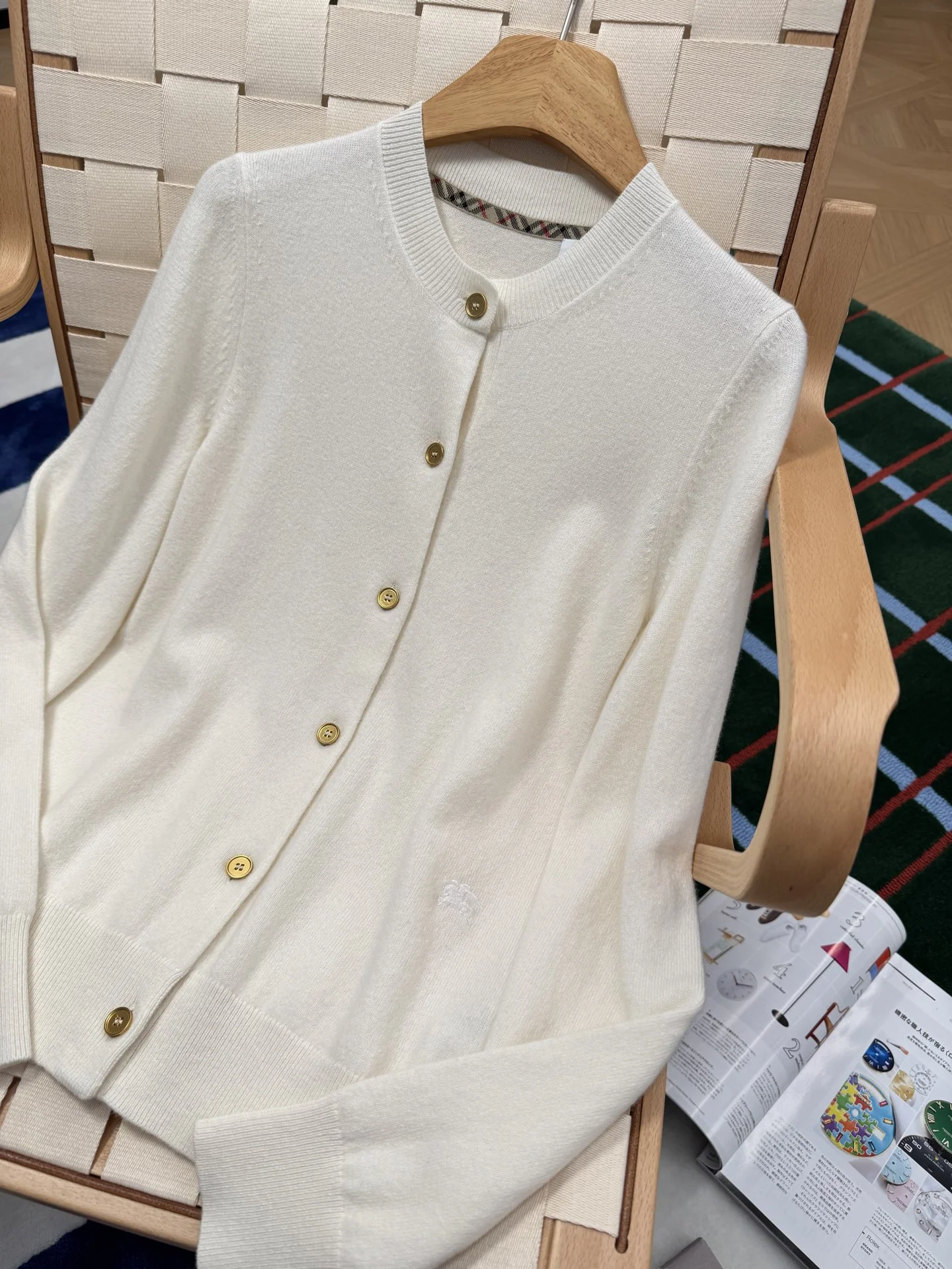 BURBERRY Sweaters Knit White-Gold S-M-L C85202609060671 - Image 2