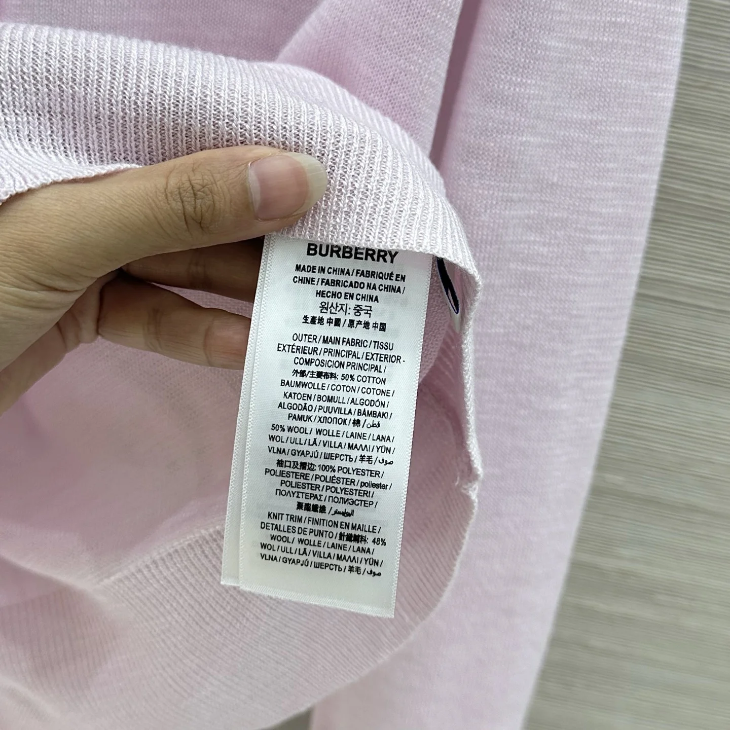 BURBERRY Sweaters Pink-White 36-40 B00202609062036 - Image 8