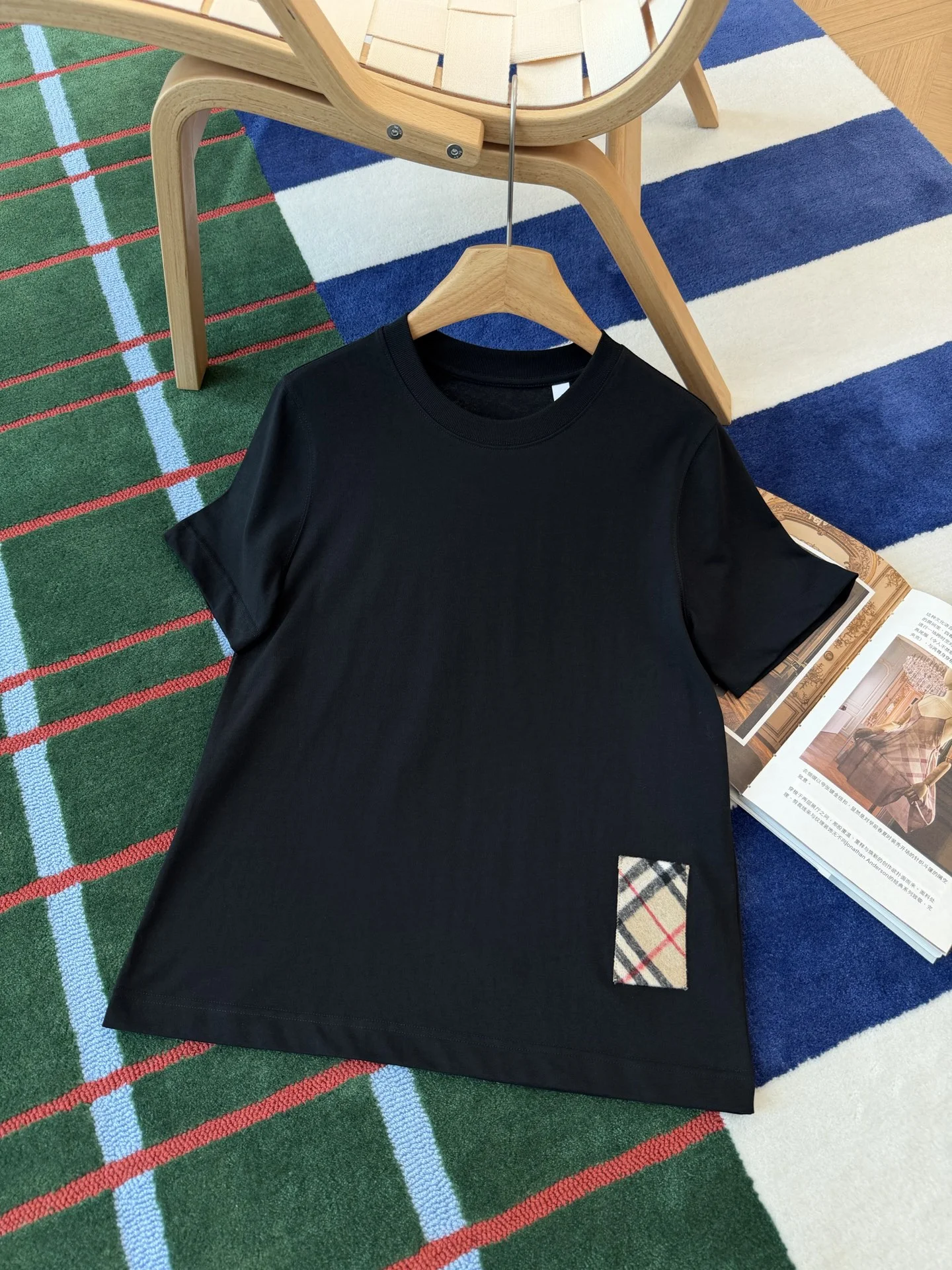 BURBERRY T-shirts Black-Beige S-L A95202609061412