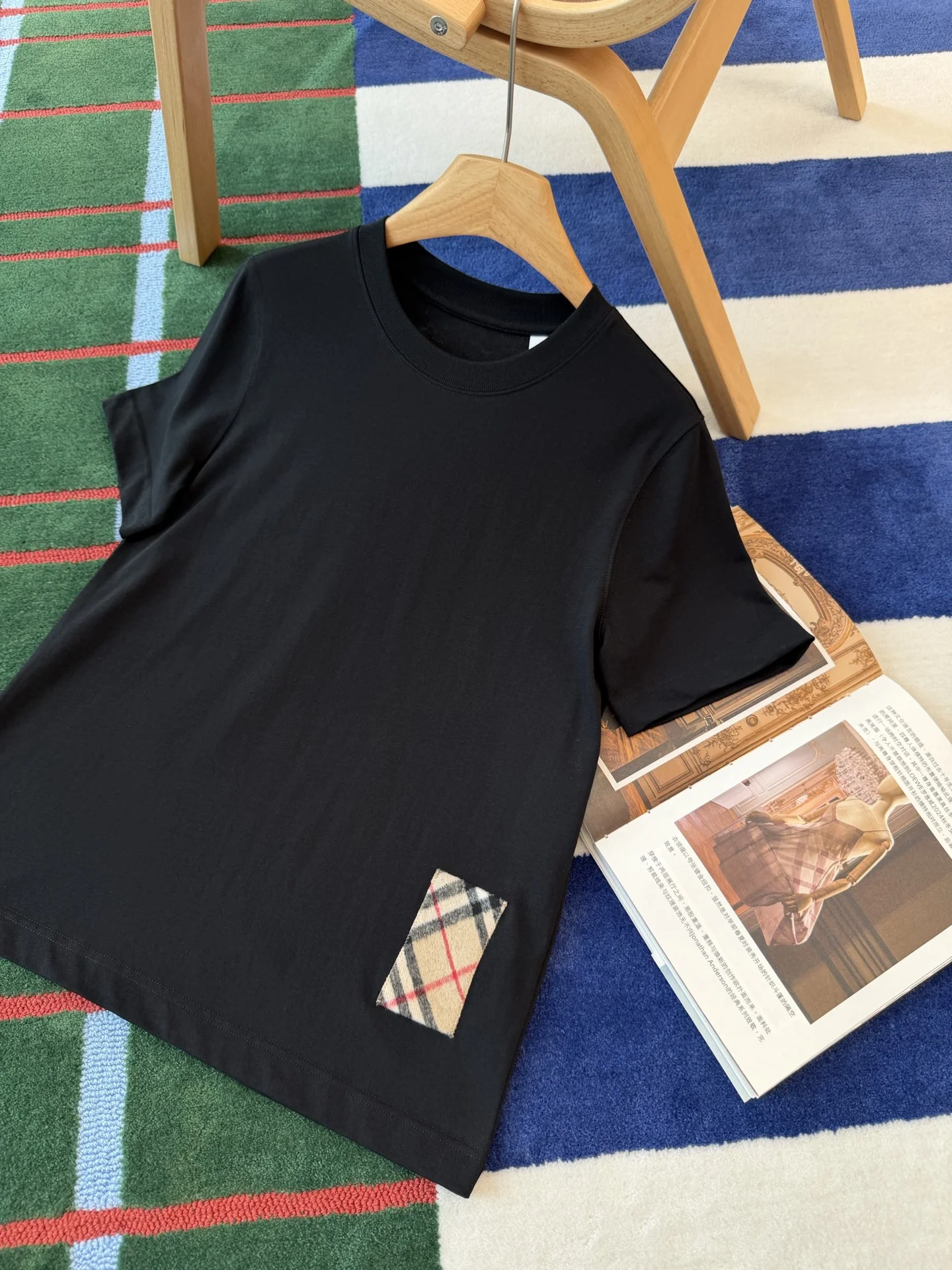 BURBERRY T-shirts Black-Beige S-L A95202609061412 - Image 2