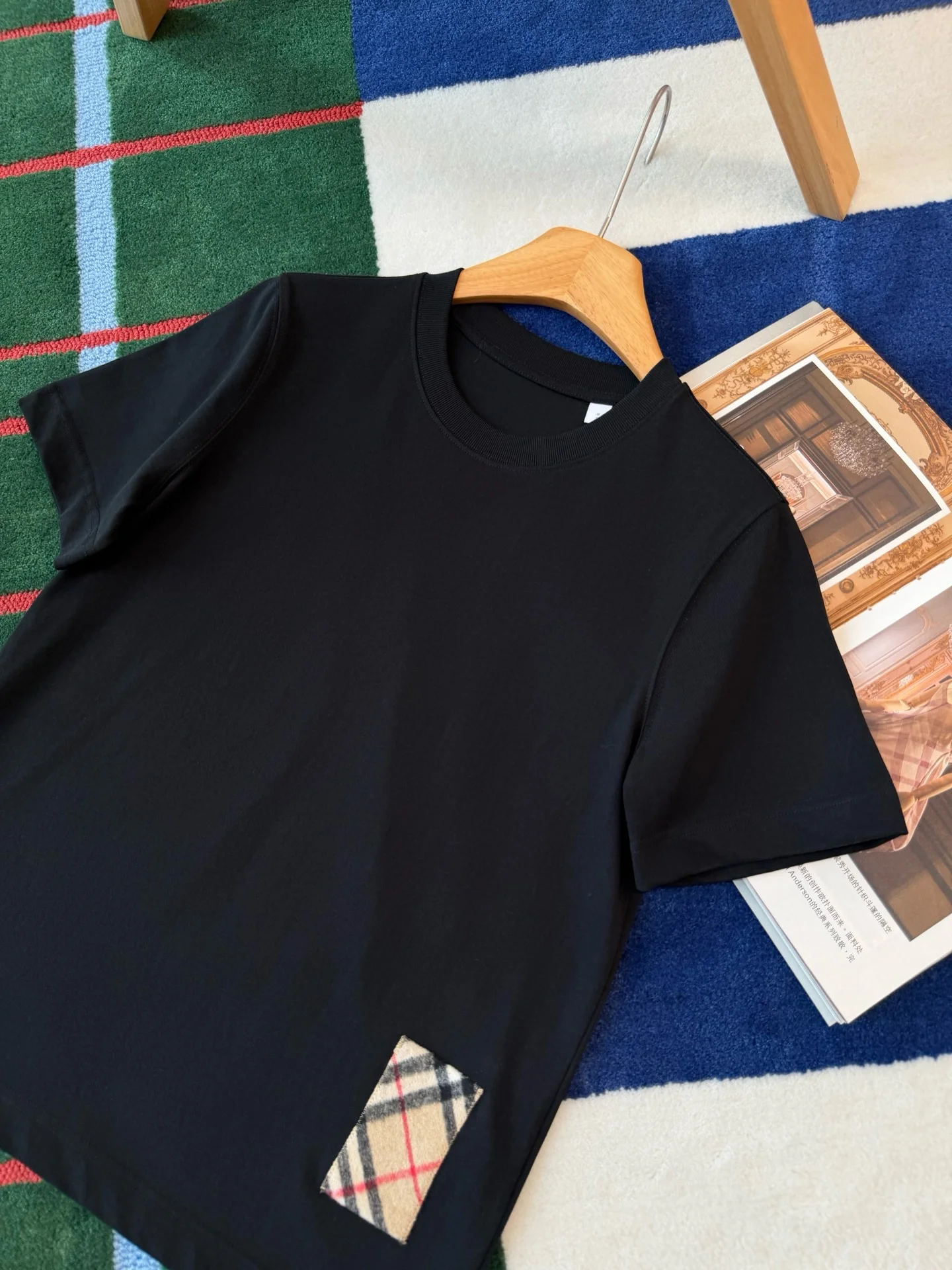 BURBERRY T-shirts Black-Beige S-L A95202609061412 - Image 7