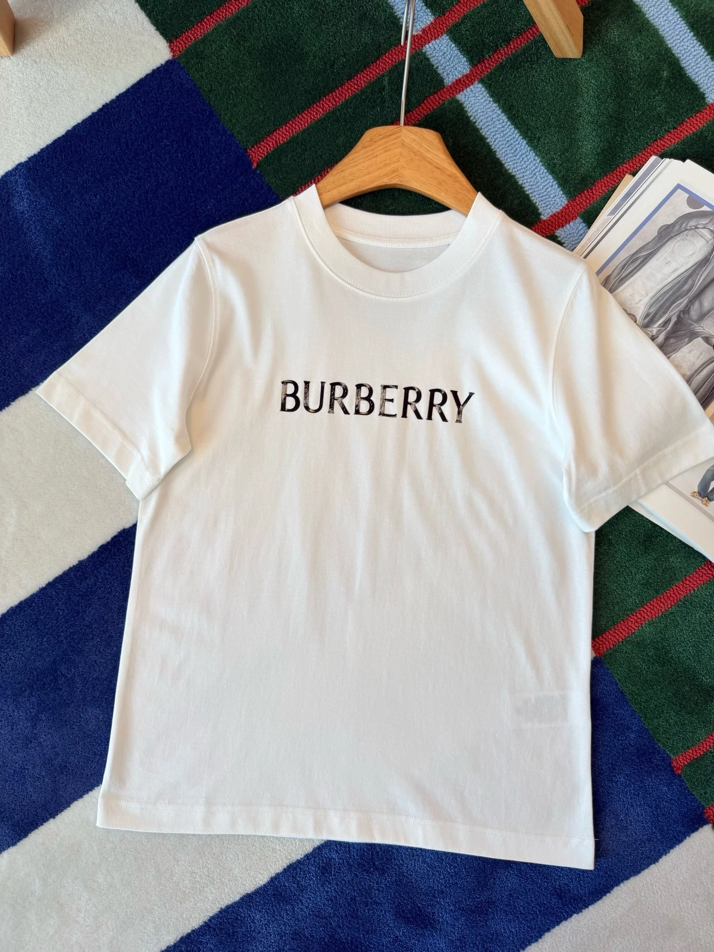 BURBERRY T-shirts White-Black S-L A95202609060670 - Image 7