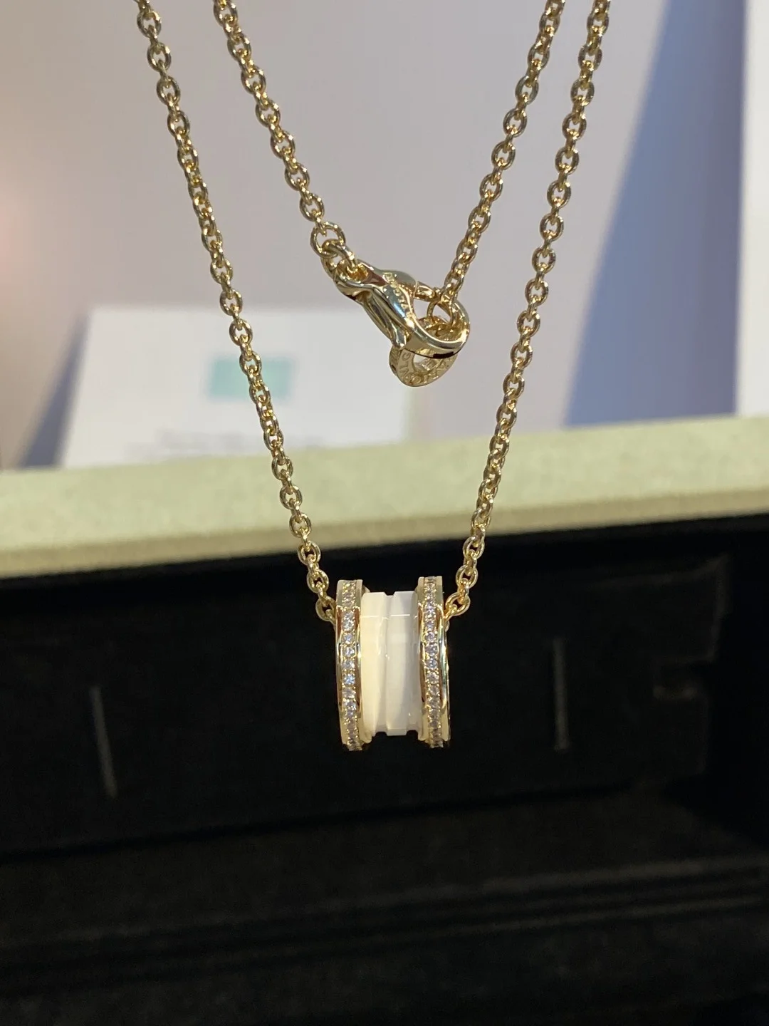 BVLGARI Necklaces Gold Ceramic Diamonds A55202609070035 - Image 2