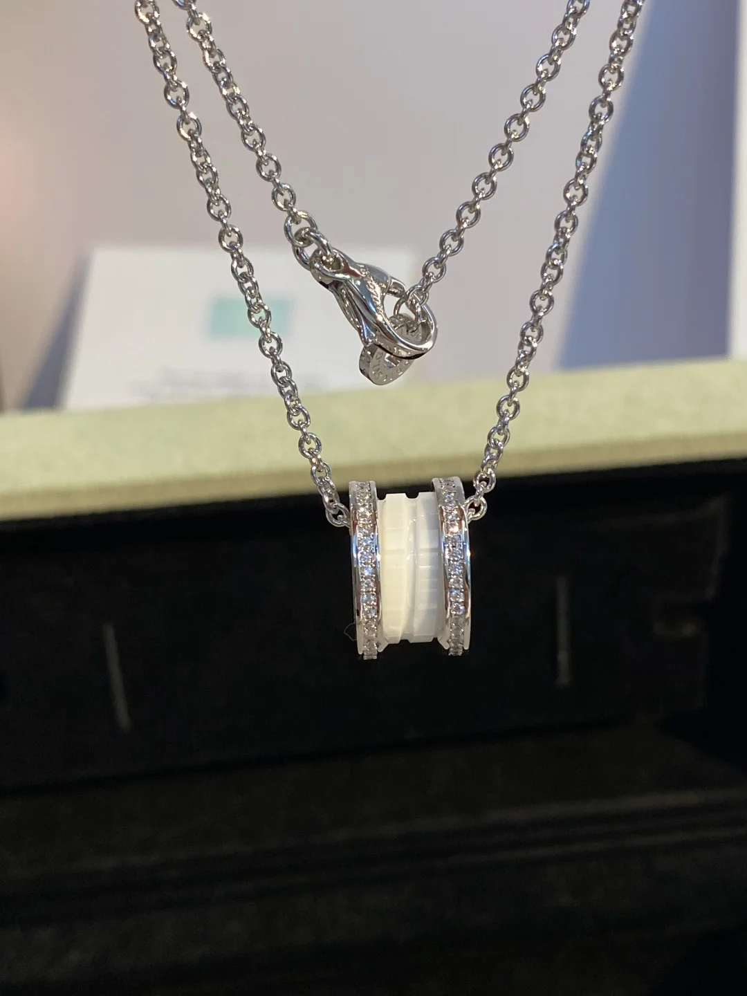 BVLGARI Necklaces Gold Ceramic Diamonds A55202609070035 - Image 3
