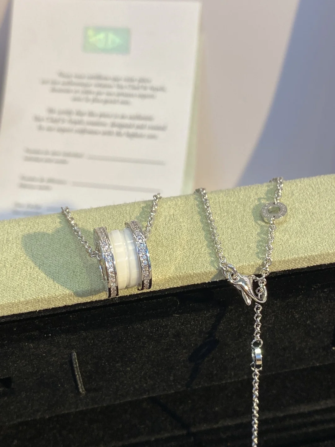 BVLGARI Necklaces Gold Ceramic Diamonds A55202609070035 - Image 6
