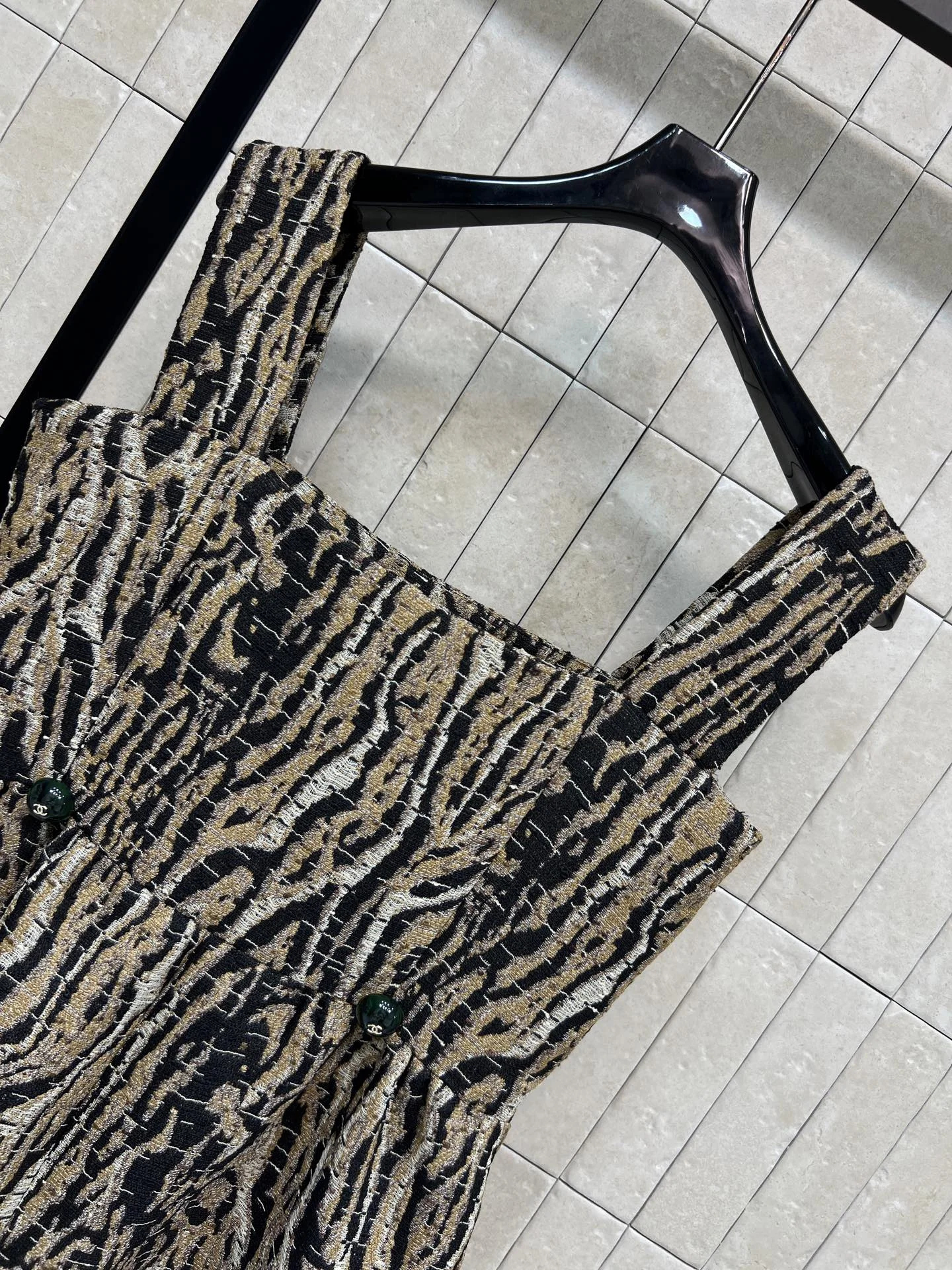 CELINE Dresses Black-Gold S-M-L C90202609062483 - Image 8