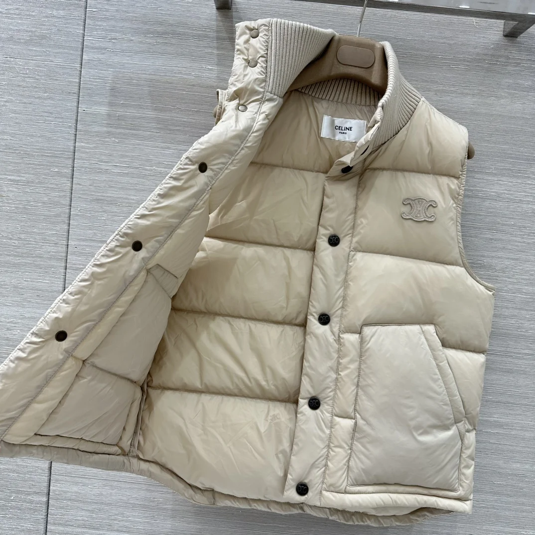 CELINE Jackets Beige-Black S-L D25202609061192 - Image 3