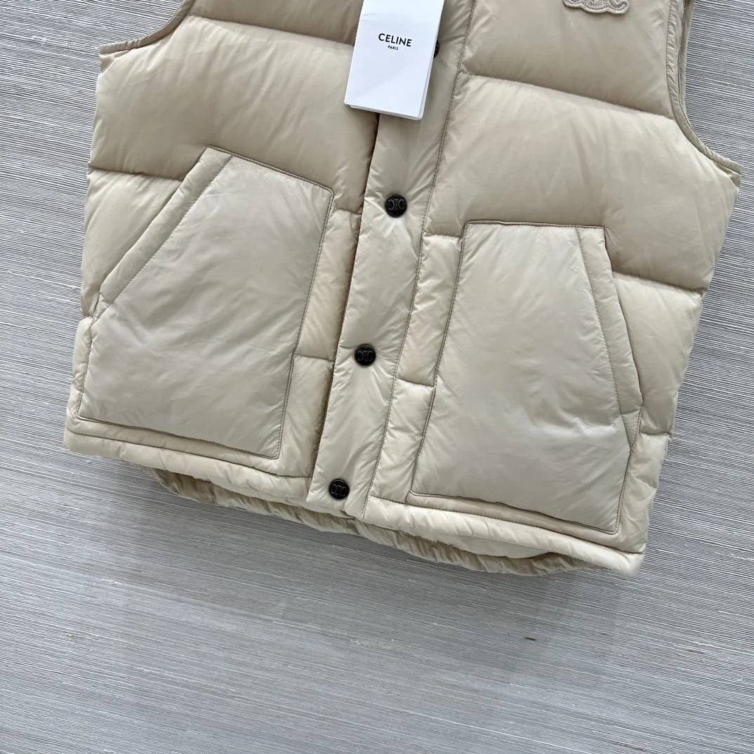 CELINE Jackets Beige-Black S-L D25202609061192 - Image 6