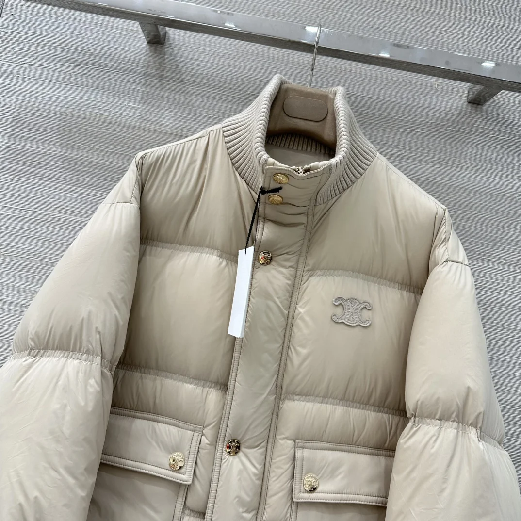 CELINE Jackets Beige-Gold S-L E80202609061195 - Image 2