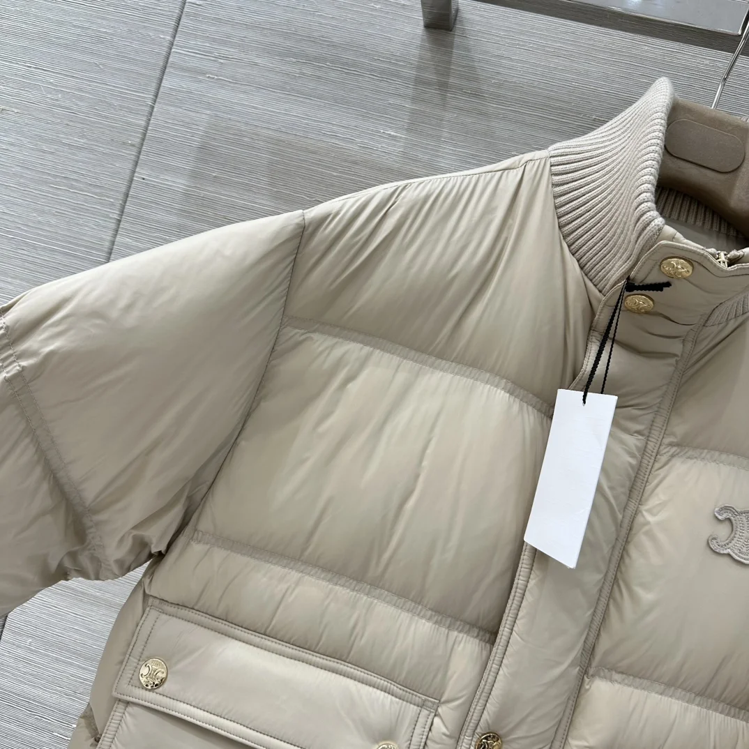 CELINE Jackets Beige-Gold S-L E80202609061195 - Image 3