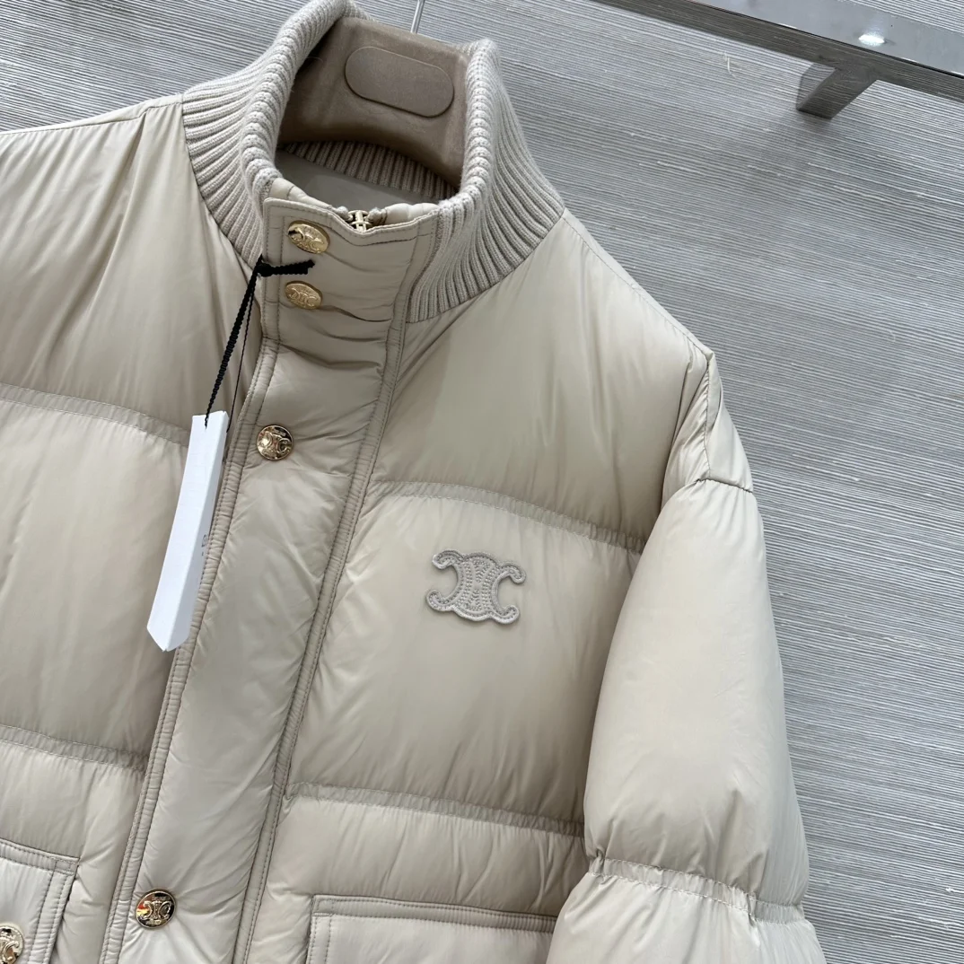 CELINE Jackets Beige-Gold S-L E80202609061195 - Image 4