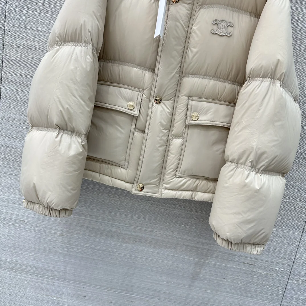 CELINE Jackets Beige-Gold S-L E80202609061195 - Image 5