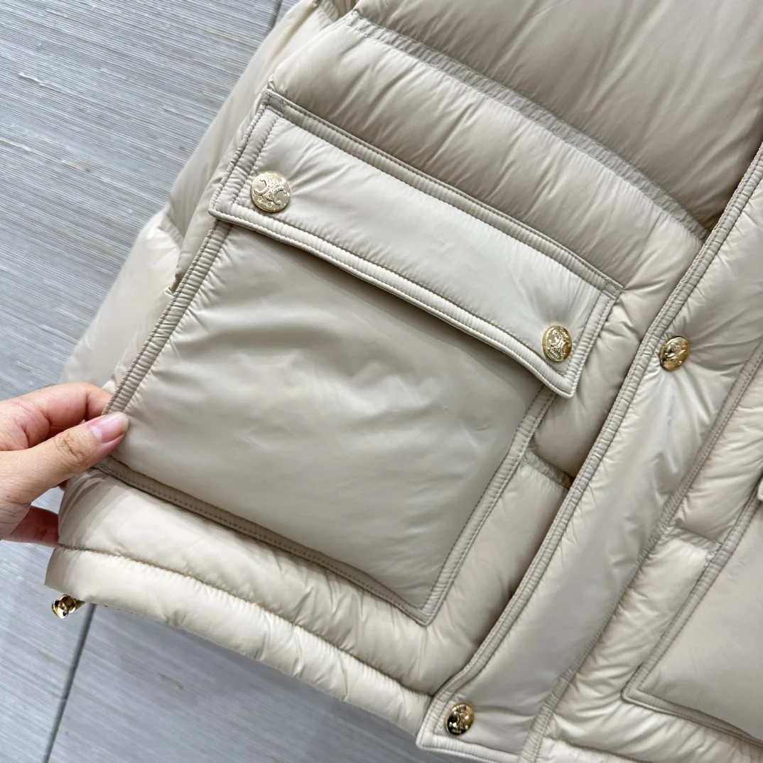 CELINE Jackets Beige-Gold S-L E80202609061195 - Image 6
