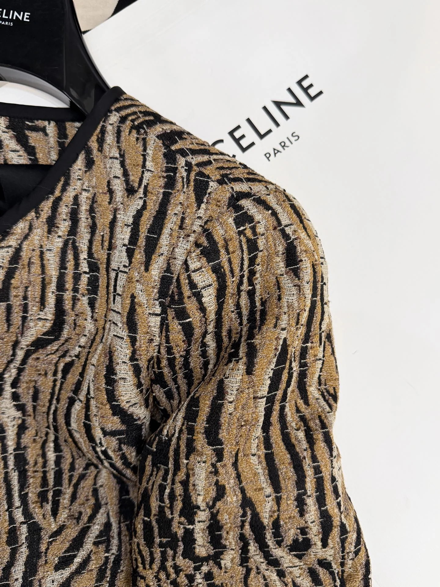 CELINE Jackets Black-Gold S-L C65202609061035 - Image 4