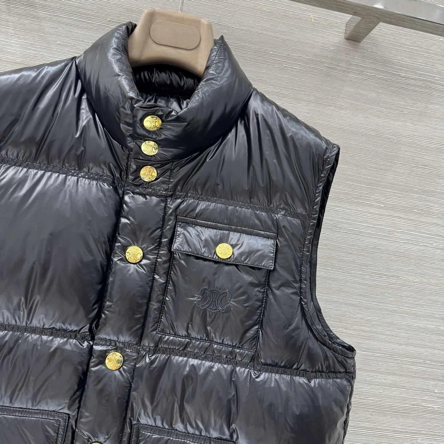 CELINE Jackets Black-Gold S-L D10202609061207 - Image 4