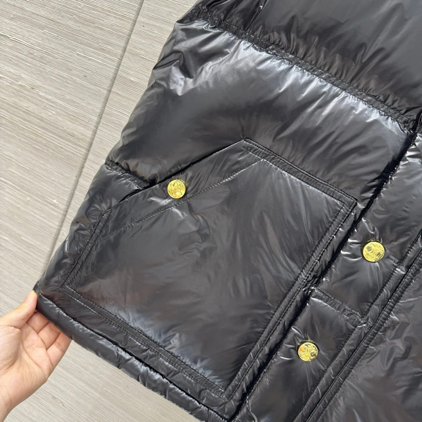 CELINE Jackets Black-Gold S-L D10202609061207 - Image 7