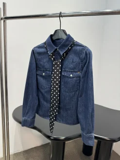 Alternative view of CELINE Jackets Blue-Black S-L B90202609061713