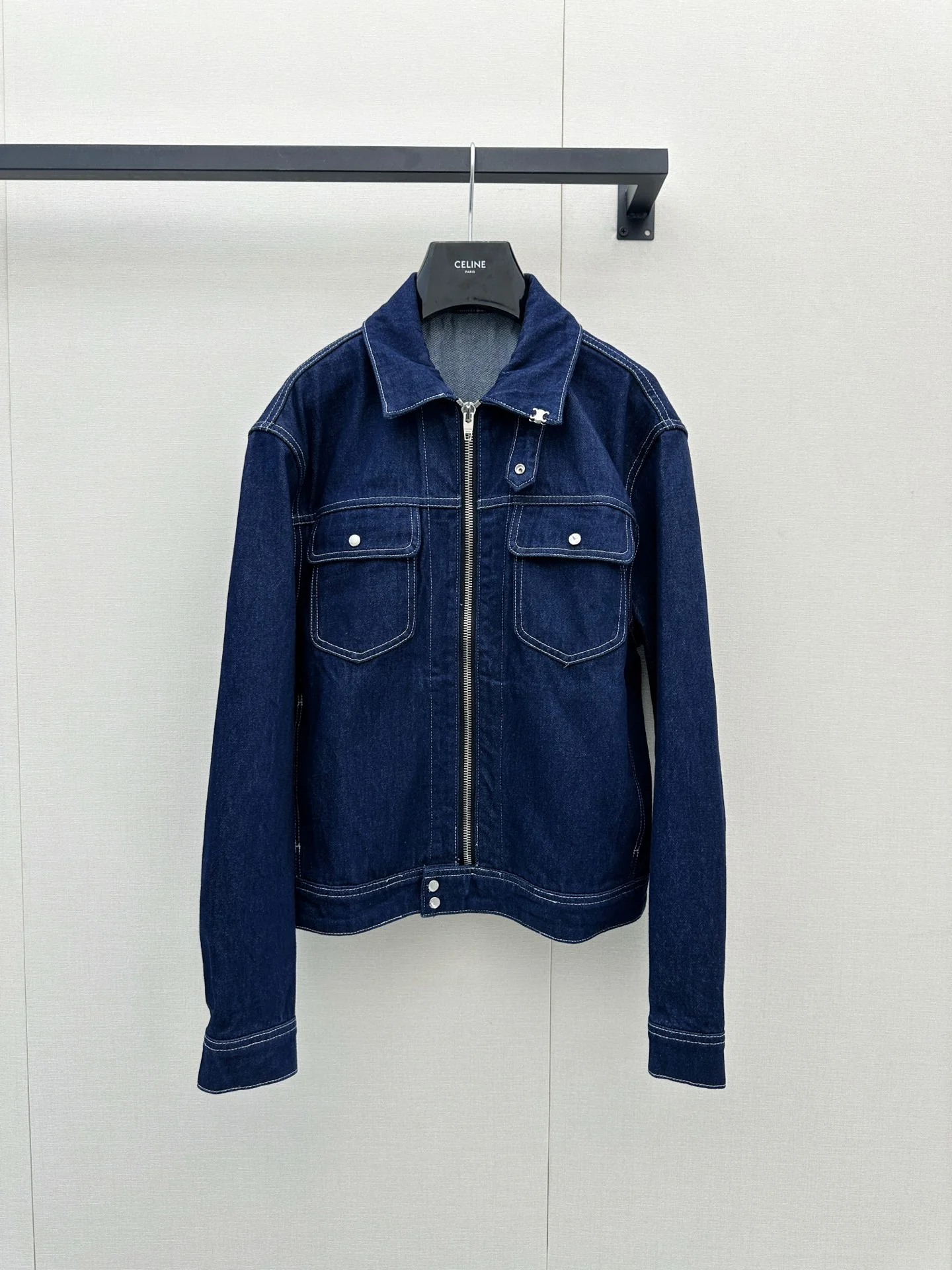 CELINE Jackets Denim Blue-Silver 36-40 D15202609061318