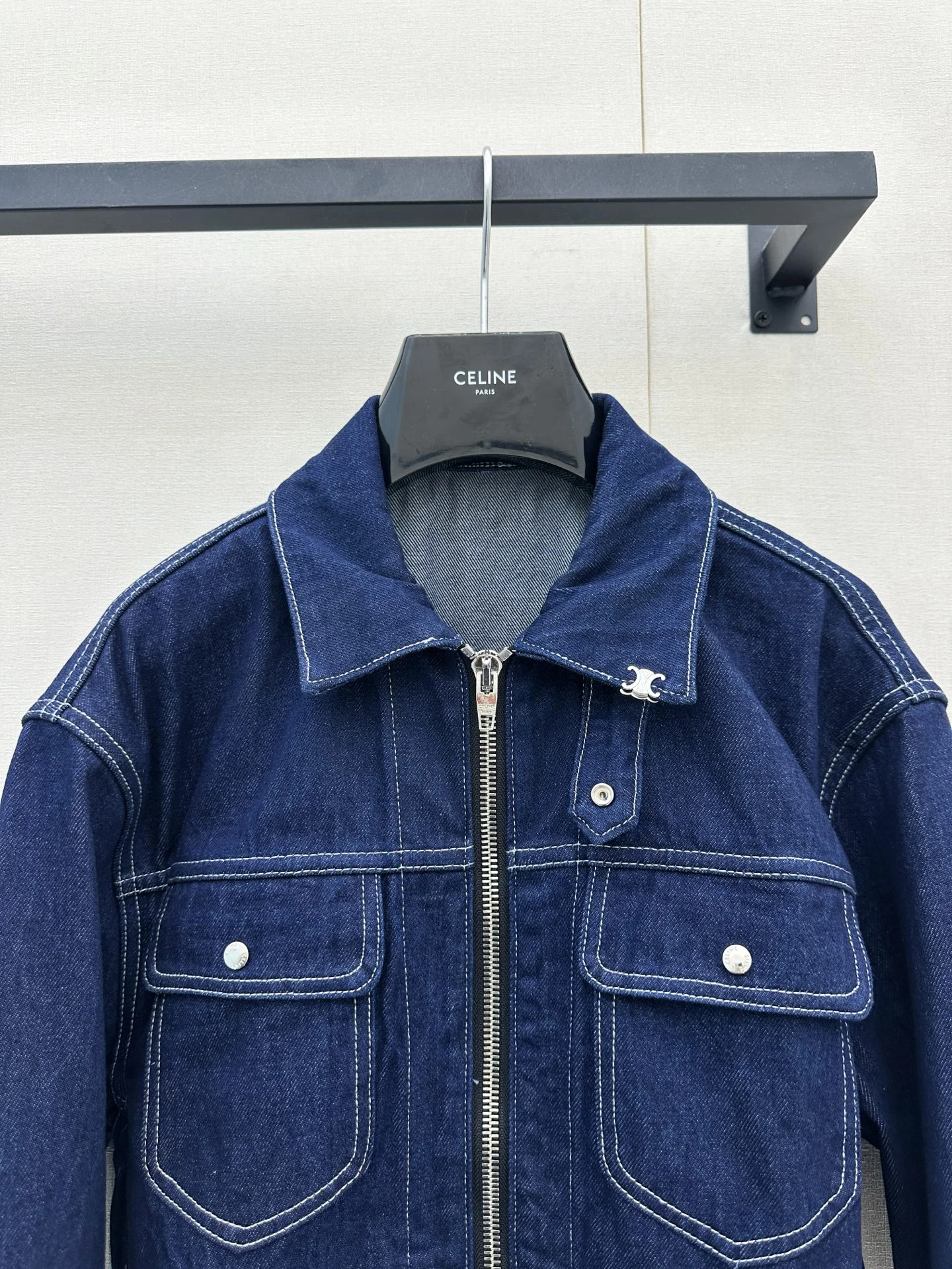 CELINE Jackets Denim Blue-Silver 36-40 D15202609061318 - Image 2