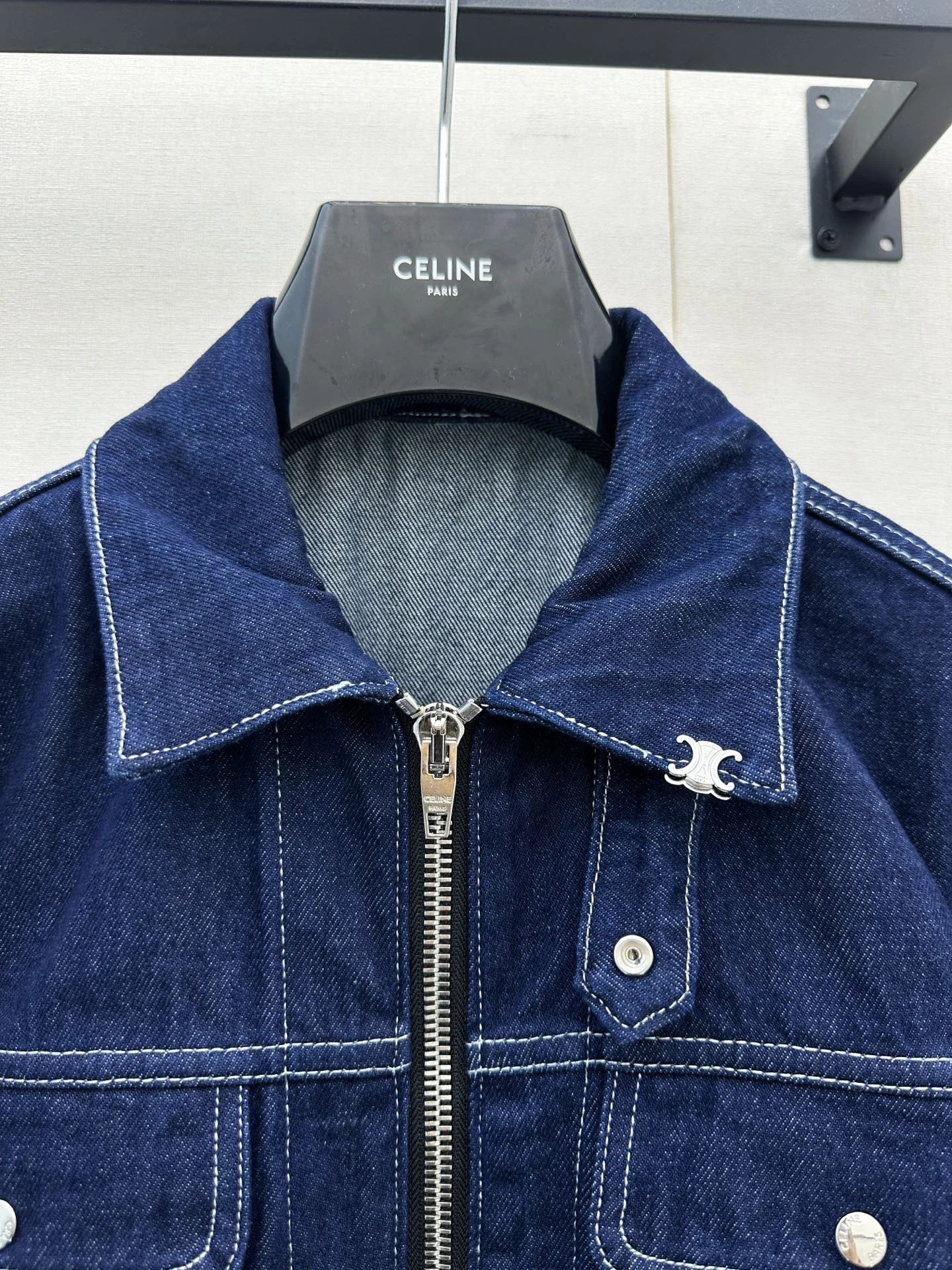 CELINE Jackets Denim Blue-Silver 36-40 D15202609061318 - Image 5