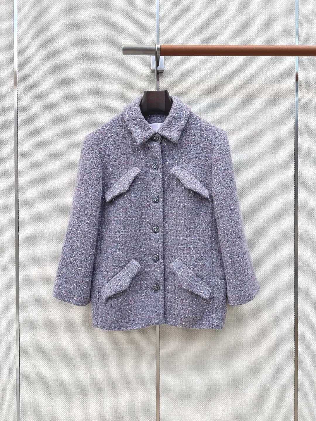 CELINE Jackets Gray-Pink S-L C95202609060577