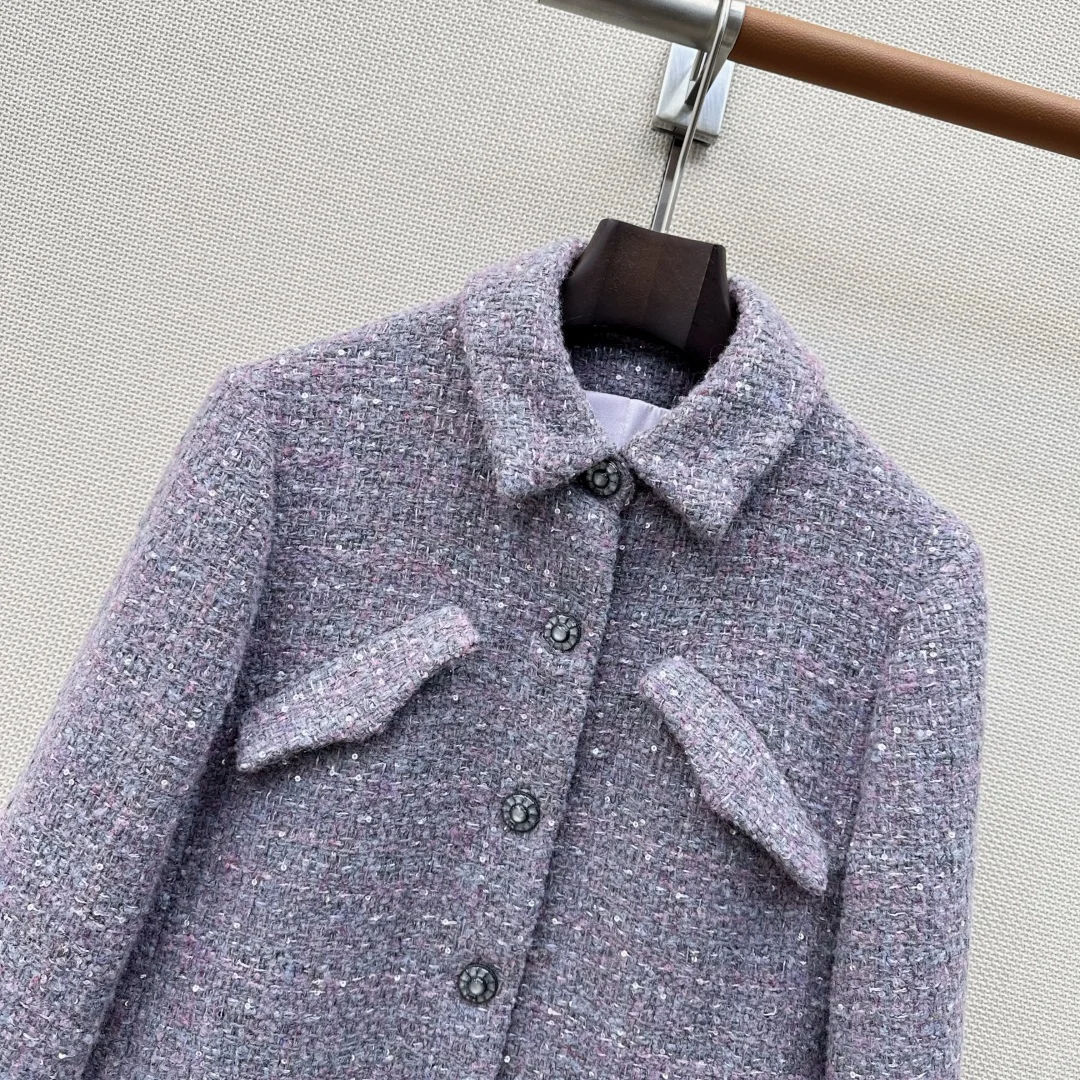 CELINE Jackets Gray-Pink S-L C95202609060577 - Image 3