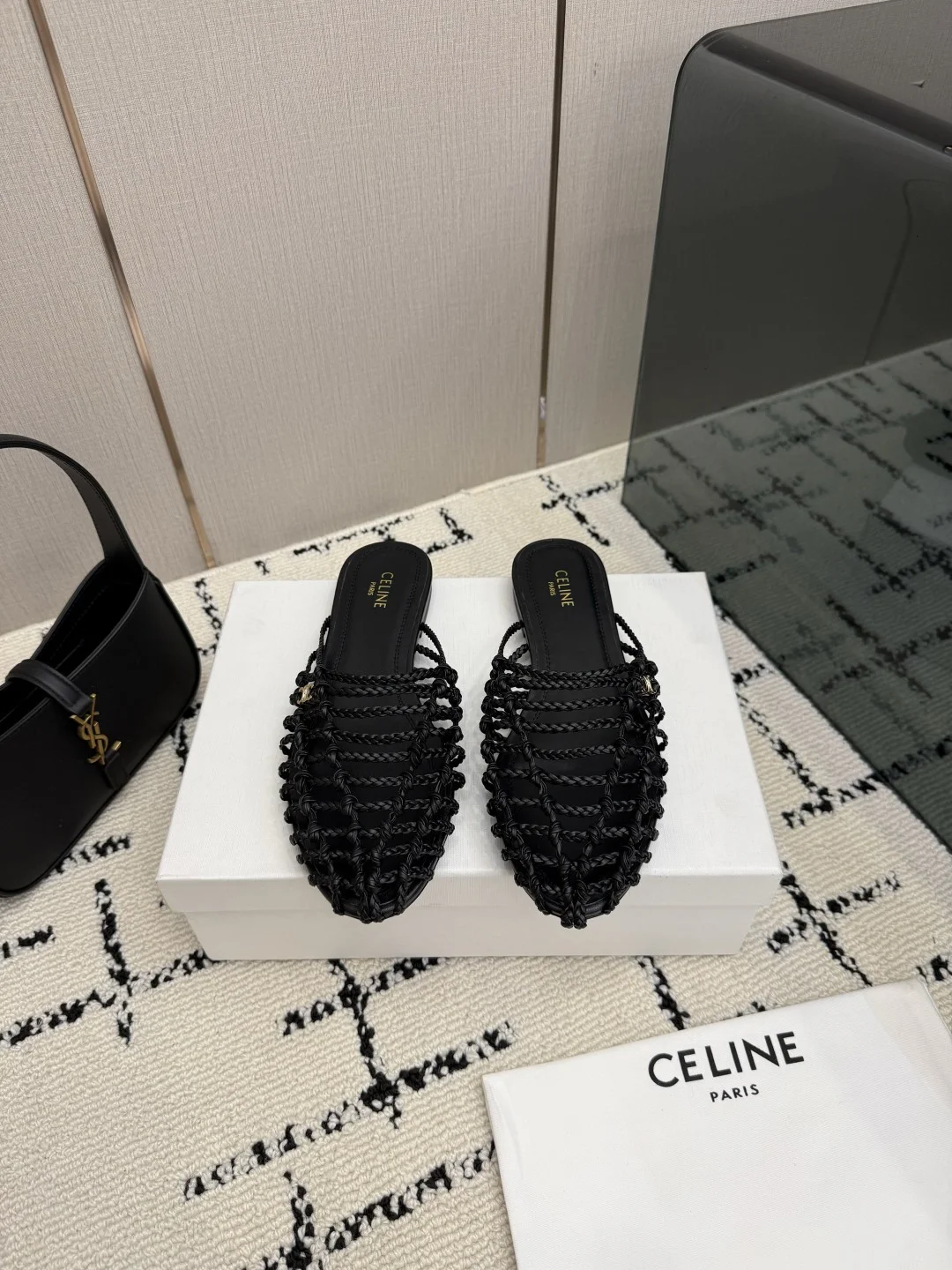 CELINE Mules Leather Black EU35-40 B70202609110294