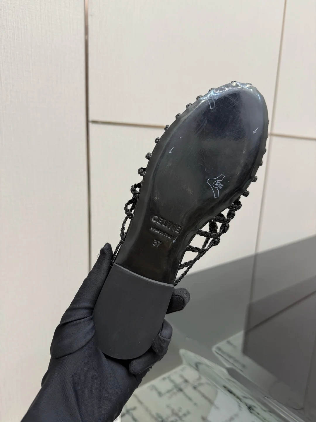 CELINE Mules Leather Black EU35-40 B70202609110294 - Image 9