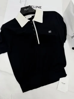 CELINE Polos Black-White S-L C15202609063631