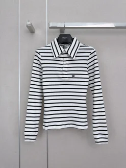 CELINE Polos White-Black S-L A60202609063481