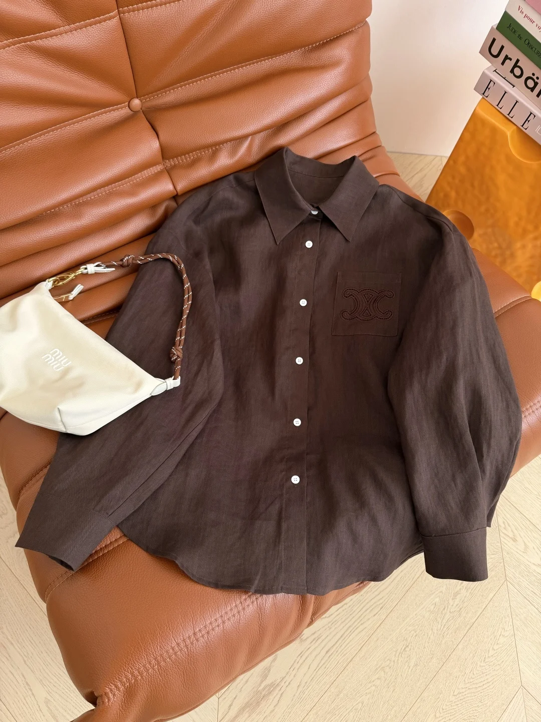 CELINE Shirts Brown S-L B75202609061747 - Image 3