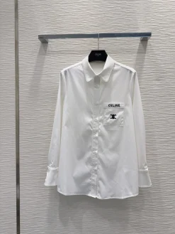 CELINE Shirts White-Black S-L B45202609061922