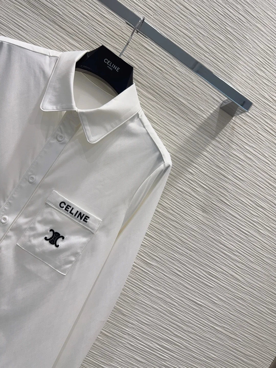 CELINE Shirts White-Black S-L B45202609061922 - Image 4