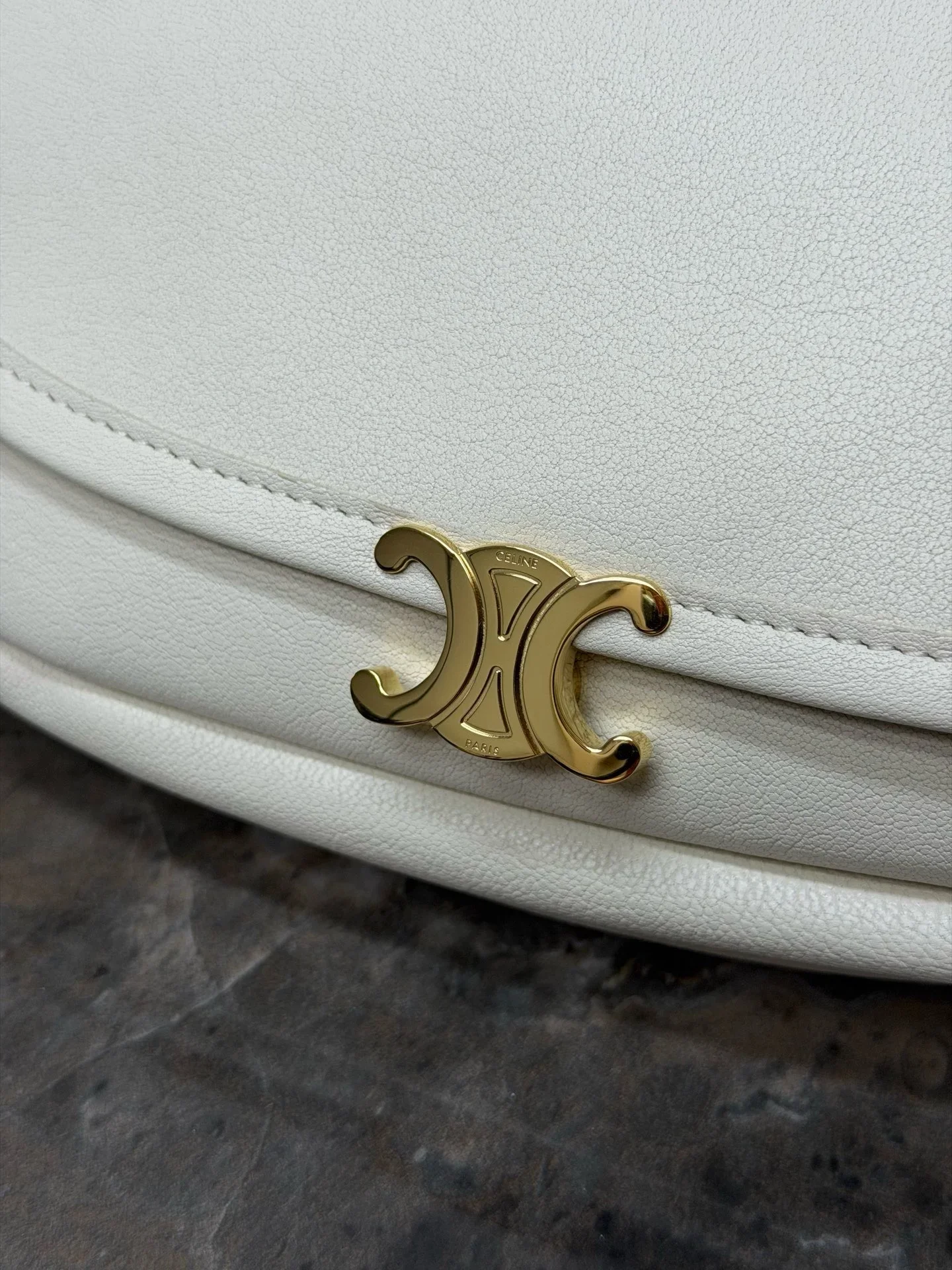 CELINE Shoulder Bags White-Gold 25X13X5CM H00202609090141 - Image 2