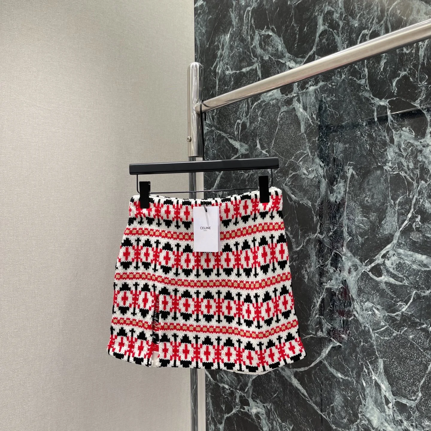 CELINE Skirts White-Red-Black S-L B10202609061653