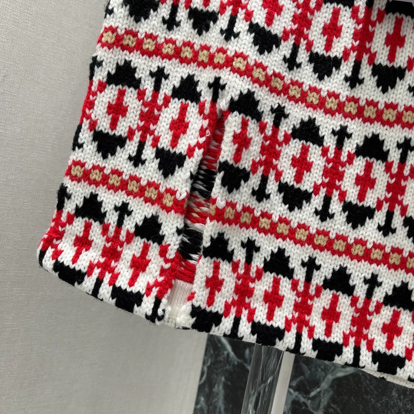 CELINE Skirts White-Red-Black S-L B10202609061653 - Image 4