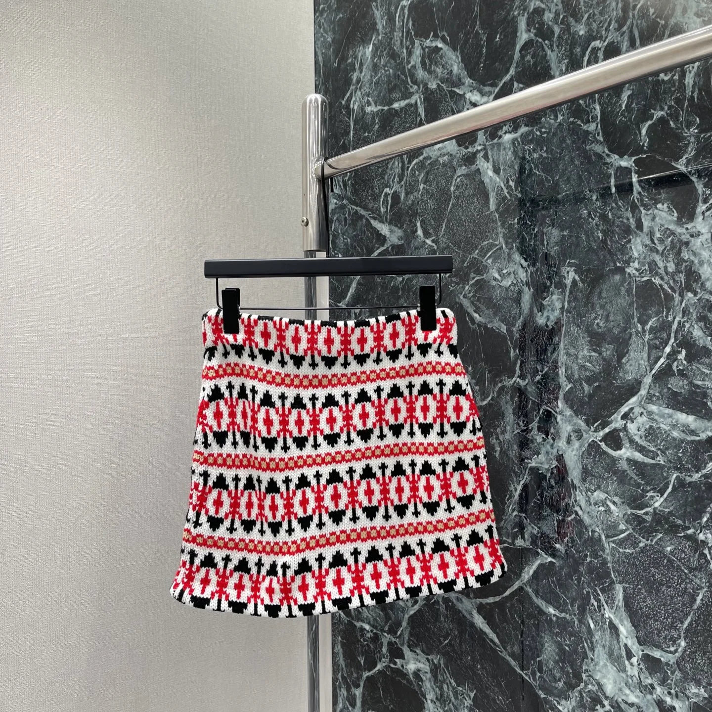 CELINE Skirts White-Red-Black S-L B10202609061653 - Image 8