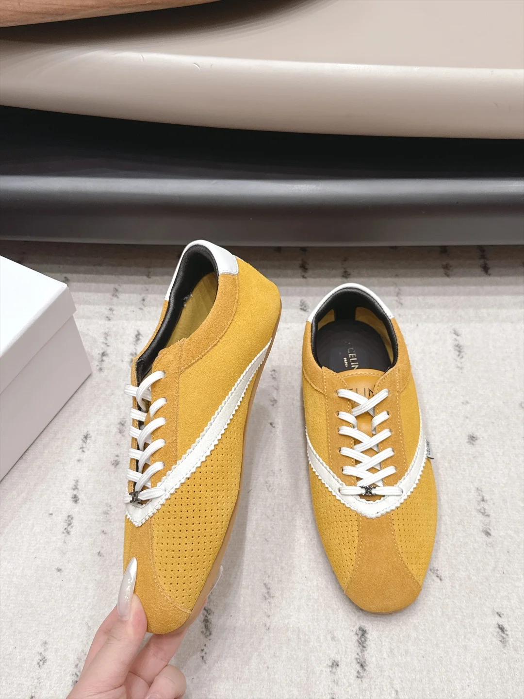 CELINE Sneakers Yellow-White B71202609111558 - Image 4
