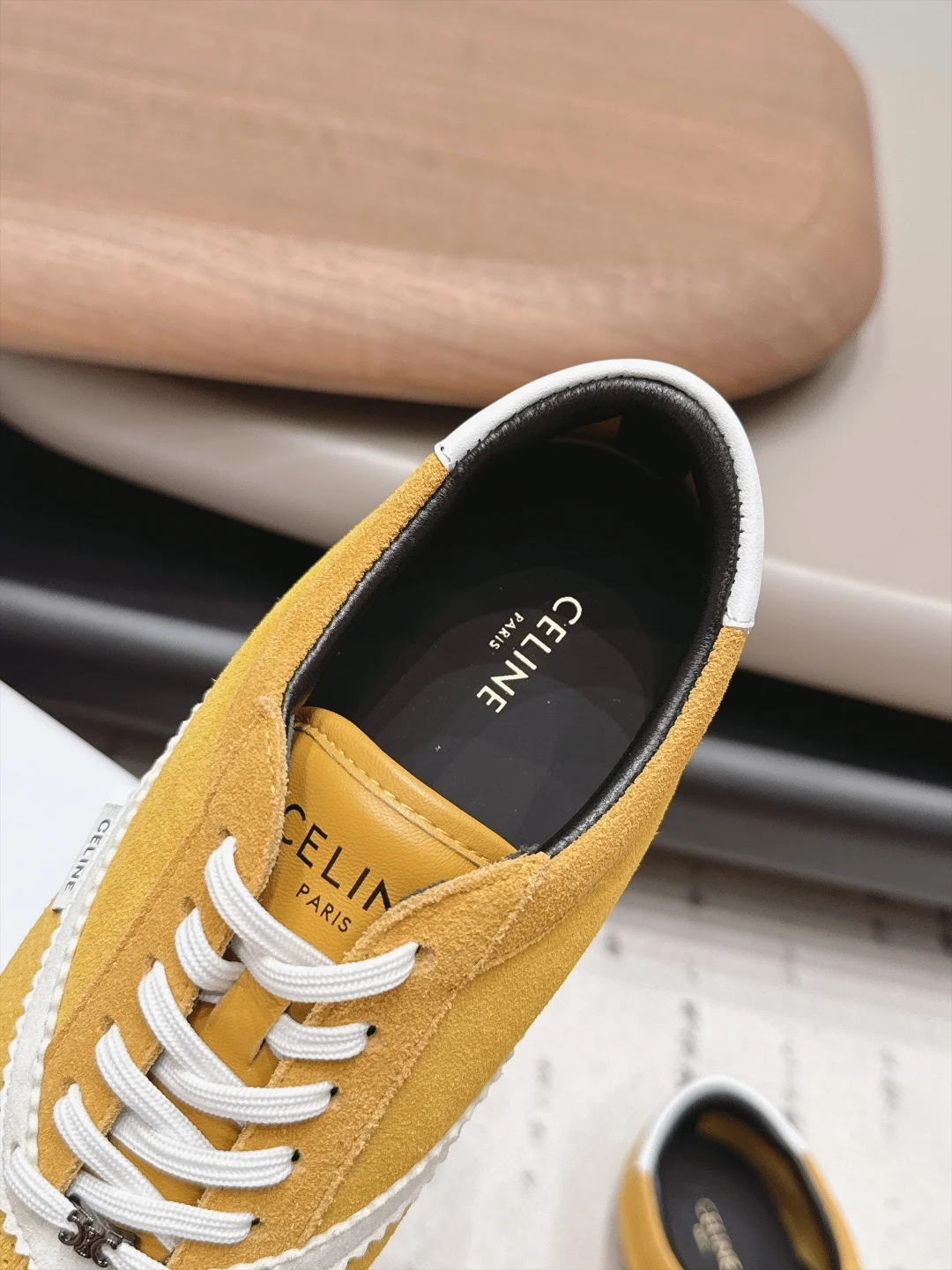 CELINE Sneakers Yellow-White B71202609111558 - Image 6