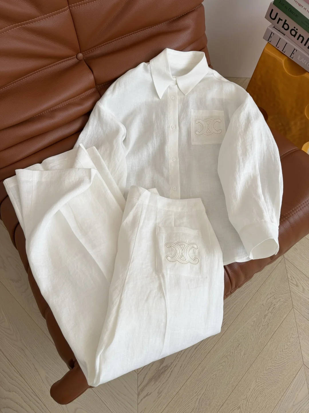 CELINE Suits Brown-White S-L C25202609061749 - Image 2