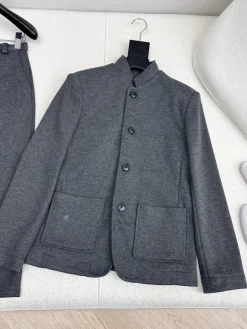 Alternative view of CELINE Suits Cotton Blend Gray S-M-L C45202609062241