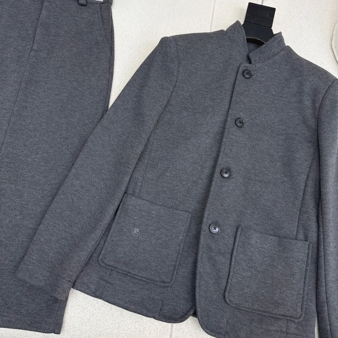 CELINE Suits Cotton Blend Gray S-M-L C45202609062241 - Image 5