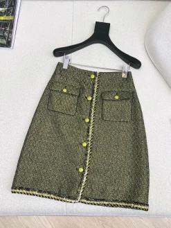 CELINE Suits Tweed Green-Gold S-L C05202609060564
