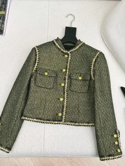 CELINE Suits Woven Fabric Green-Gold S-L D45202609060563