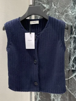 Alternative view of CELINE Sweaters Navy-Black S-L B30202609061651
