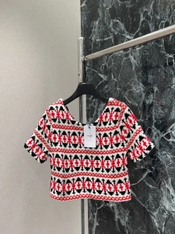 CELINE Sweaters White-Red-Black S-L B30202609061652