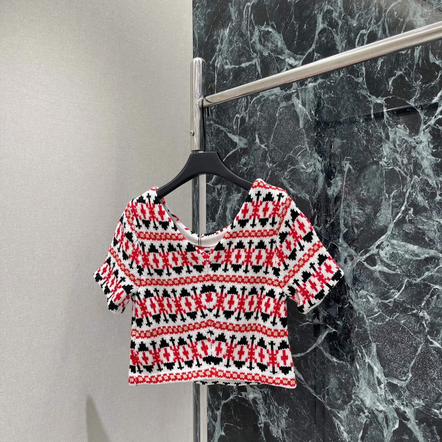 CELINE Sweaters White-Red-Black S-L B30202609061652 - Image 8