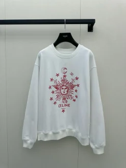 CELINE Sweaters White-Red S-L B45202609060779