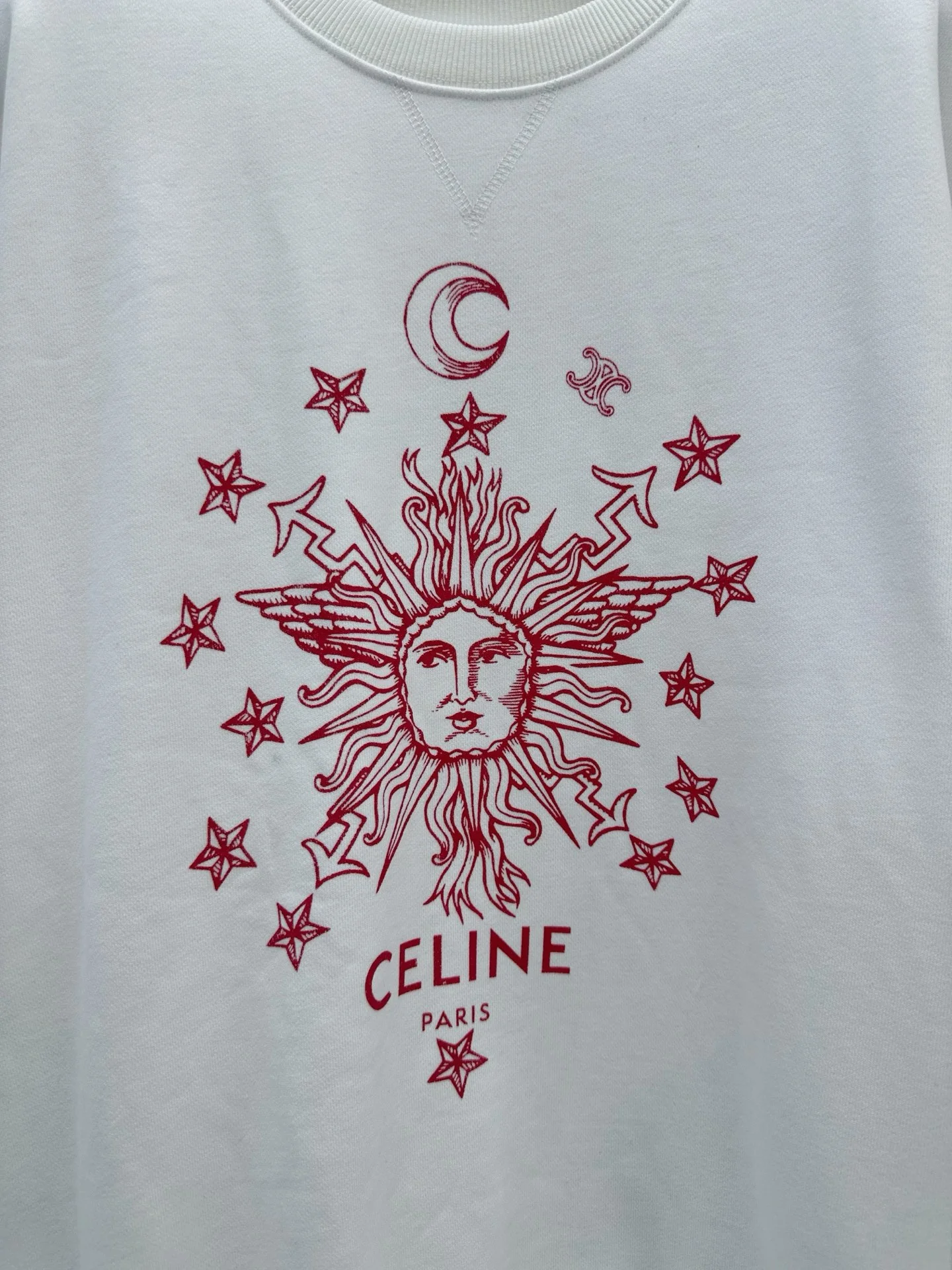 CELINE Sweaters White-Red S-L B45202609060779 - Image 3
