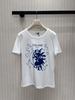 CELINE T-shirts White-Blue S-L A55202609061850